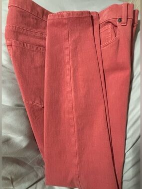 LOFT Coral Pink Skinny Jeans